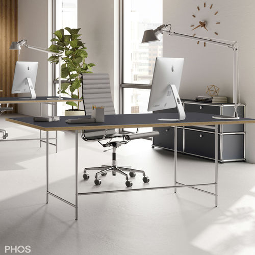 Напольный рабочий стол - KATI-S1-L4178 - PHOS Design GmbH - для 2 человек / от 2 до 4 человек / несколько мест
