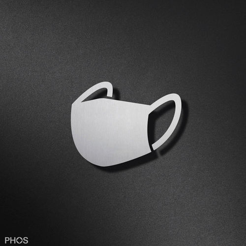 Настенная указательная табличка - P7001  - PHOS Design GmbH - из нержавеющей стали / для интерьера