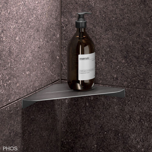 Настенный стеллаж - DAE160 - PHOS Design GmbH - угловой / современный / из матовой нержавеющей стали