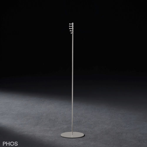 Вешалка для верхней одежды на ножке - T1 - PHOS Design GmbH - минималистский дизайн / из стали, покрытой порошком / из матовой нержавеющей стали