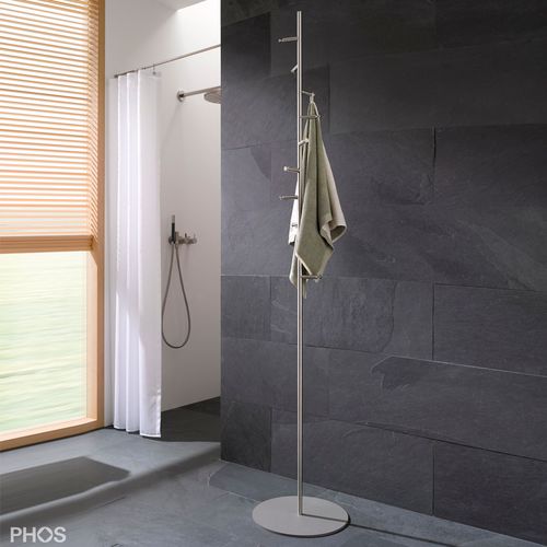 Вешалка для верхней одежды на ножке - GSTH10 - PHOS Design GmbH - современная / из стали, покрытой порошком / из матовой нержавеющей стали