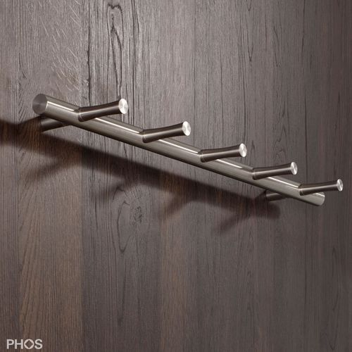 Настенная вешалка для верхней одежды - HLS5F - PHOS Design GmbH - современная / из матовой нержавеющей стали