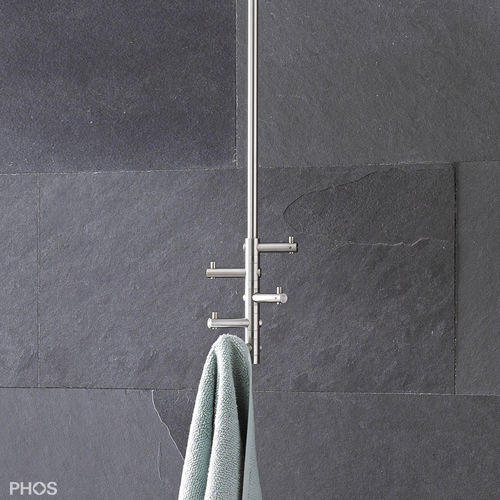Потолочная вешалка для верхней одежды - T5-B - PHOS Design GmbH - современная / из матовой нержавеющей стали