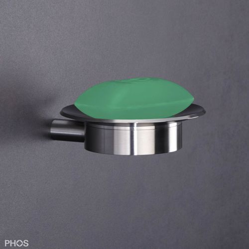 Настенная мыльница - ATSOL - PHOS Design GmbH - из матовой нержавеющей стали / сатинированная / полированная