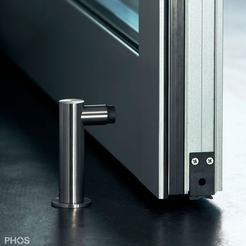 Упор для двери из каучука - TSL25-100 - PHOS Design GmbH - из матовой нержавеющей стали / из полированной нержавеющей стали / L-образное