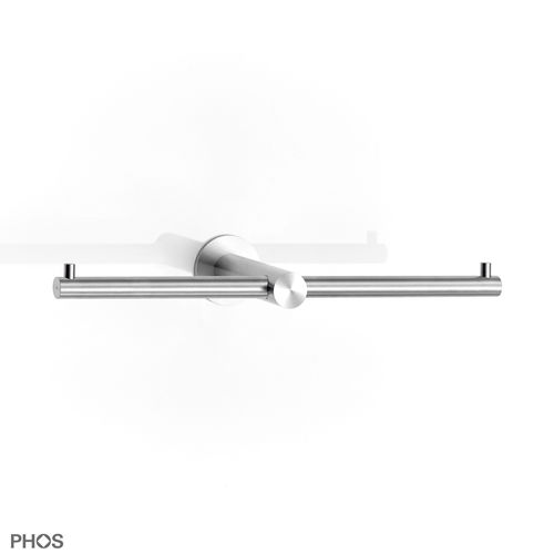 Настенный держатель для туалетной бумаги - TPH3-260D - PHOS Design GmbH - из нержавеющей стали / для двух рулонов / полированный