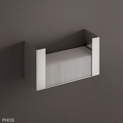 Настенный диспенсер полотенец для рук - PHA1 - PHOS Design GmbH - из матовой нержавеющей стали / для офиса / для гостиницы