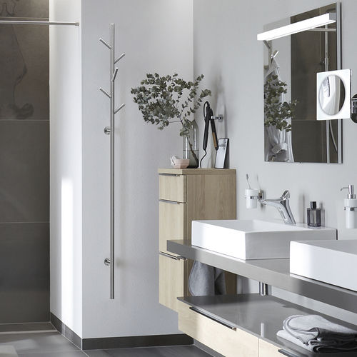 Настенная вешалка для верхней одежды - GSTR-W-B - PHOS Design GmbH - современная / из матовой нержавеющей стали / посеребренная