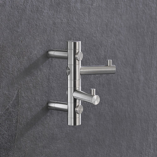 Современный крючок - GH2 - PHOS Design GmbH - из матовой нержавеющей стали / из полированной нержавеющей стали / двойной