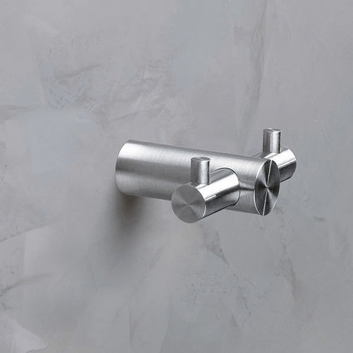 Современный крючок - H18-50D-B - PHOS Design GmbH - из матовой нержавеющей стали / из полированной нержавеющей стали / двойной
