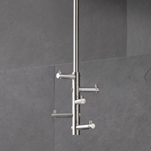 Потолочная вешалка для верхней одежды - T5 - PHOS Design GmbH - современная / из матовой нержавеющей стали / для профессионального использования