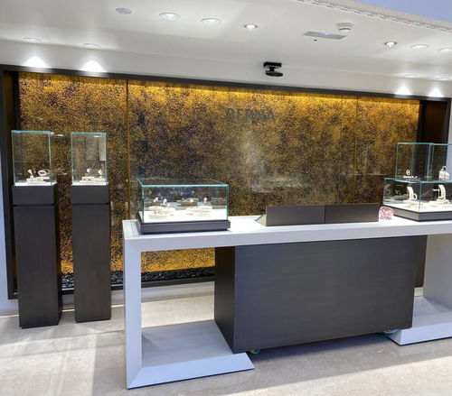 Водяная стена из стекла - JEWELLERY ROLEX - Espace d'eau France - нержавеющая сталь / на заказ