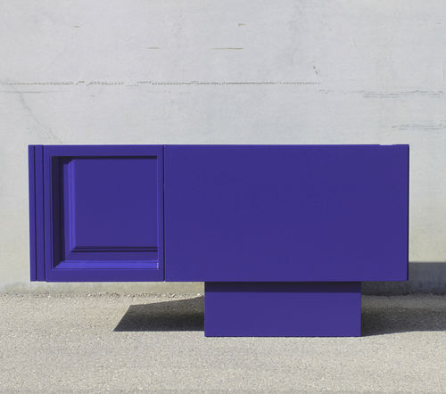 Современная тумба под телевизор - Ultra Violet DOOR 03 - ICI ET LA - низкая тумба под телевизор / на заказ / с выдвижными ящиками