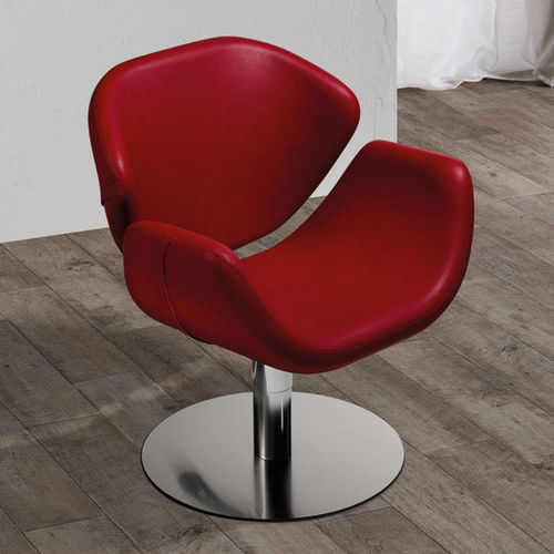 Современное парикмахерское кресло - OLIMPIA - Salon Ambience - из искусственной кожи / из дерева / с регулируемым наклоном