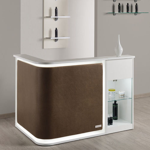 Модульная административная стойка - SMART - Salon Ambience - угловая / из ламината / из меламина