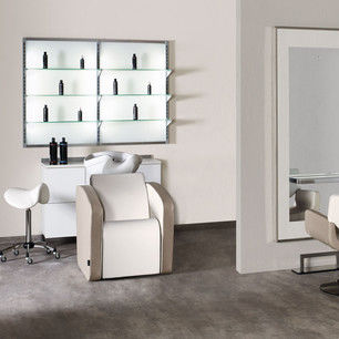 Современный табурет для работы - MUSTANG - Salon Ambience - с основанием из хромированной стали / с основанием из пластика / на колесиках