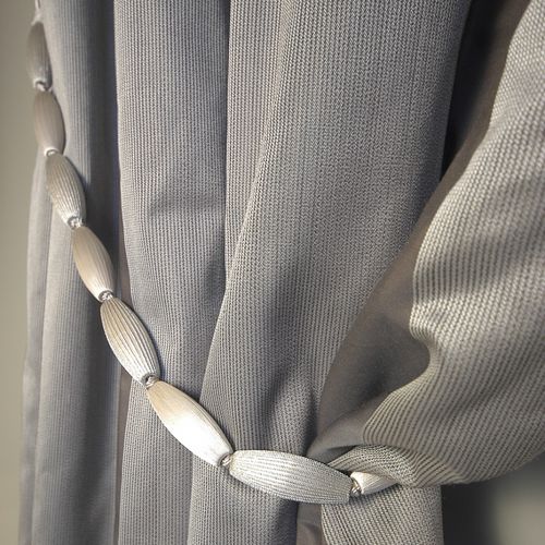 Ткань для штор - ELLA - Houles - в полоску / из полиэстера / из Trevira CS®
