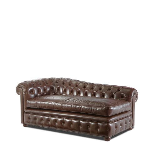 Полудиван честерфилд - DORMEUSE CHESTERFIELD - Divani Santambrogio - из кожи