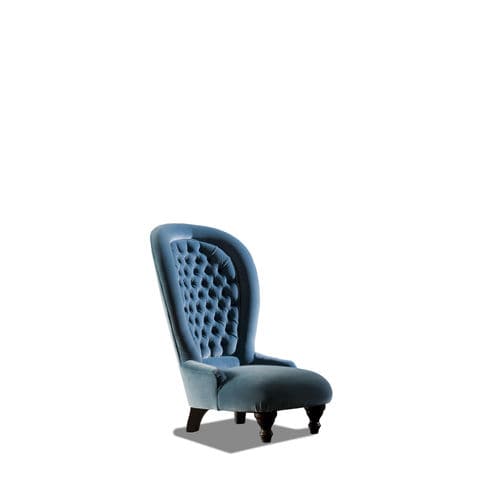 Классическое кресло - POLTRONA DESIGN CLASSICA - Divani Santambrogio - из бархата / с высокой спинкой