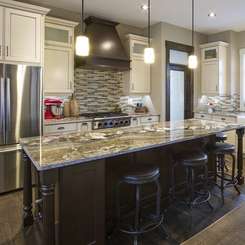 Классическая кухня - BEDFORD  - AYA kitchens - из окрашенной древесины / островного типа / L-образная
