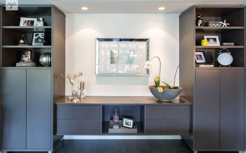 Современная стенка для гостиной - MANHATTAN - AYA kitchens - из венге