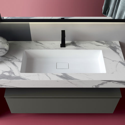 Встраиваемая раковина - EDEN - COMPAB - из Solid Surface / прямоугольная / современная