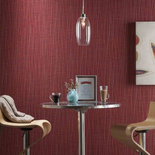 Виниловое покрытие для стен - RAVELLE - Versa Wallcovering - гладкое / имитация ткани / для бытового использования