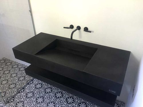 Столешница для раковины из бетона UHPC Ductal© - LAME DE DISCRETION  - BALIAN BETON Atelier - по индивидуальному заказу