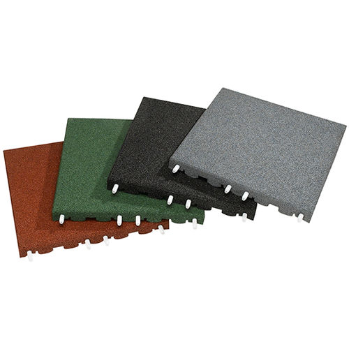 Напольное покрытие из переработанной резины - EUROFLEX® Impact Protection Slabs - KRAIBURG Relastec GmbH & Co. KG - для улицы / для игровой площадки / для общественных мест