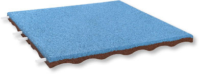 Напольное покрытие из СКЭП - EUROFLEX® Aqua Slab - KRAIBURG Relastec GmbH & Co. KG - из переработанной резины / для улицы / для игровой площадки