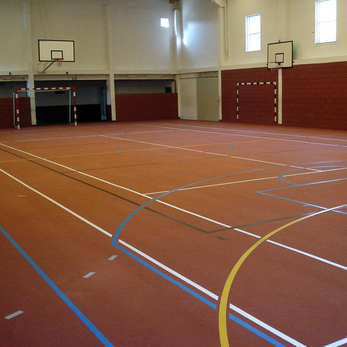 Спортивное покрытие для интерьера - SPORTEC® UNI classic - KRAIBURG Relastec GmbH & Co. KG - из переработанной резины / синтетическое / для спортивных залов