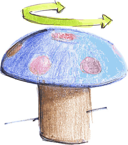 Интерактивная игровая принадлежность - NEW: EUROFLEX® Talking Mushroom - KRAIBURG Relastec GmbH & Co. KG - музыкальная