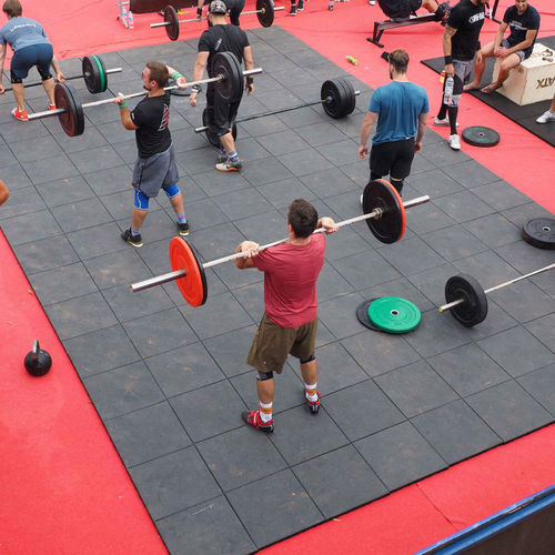 Спортивное покрытие для интерьера - SPORTEC® style  - KRAIBURG Relastec GmbH & Co. KG - для наружного применения / из переработанной резины / для профессионального использования