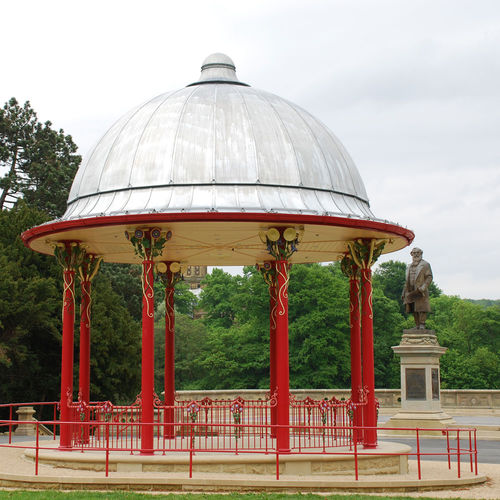 Крыша из цинка - SALTAIRE BANDSTAND - Peters Roofing - имитация металла / со стоячим фальцем / изогнутая
