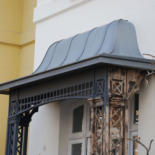 Крыша из цинка - REGENCY STYLE PROPERTY - Peters Roofing - имитация металла / со стоячим фальцем / раздвижная
