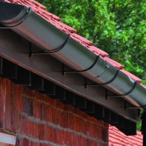 Спускной желоб из литого алюминия - NO. 46 OGEE PLAIN - Rain Guard - полукруглый / без технического обслуживания