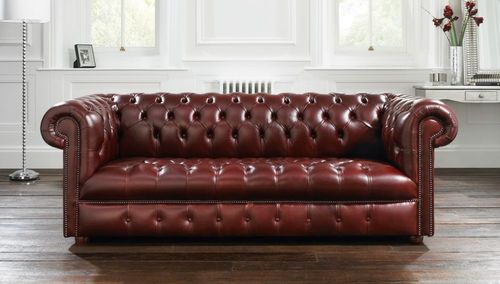 Диван честерфилд - WINDSOR - distinctive chesterfields - из кожи / коричневый / 2 места