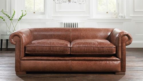 Диван кровать - BERKELEY - distinctive chesterfields - классический / из кожи / коричневый