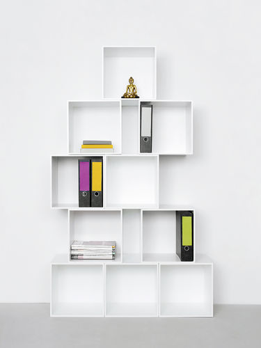 Высокий шкаф для папок - Office shelf for folders - Cubit - настенный / из МДФ / современный