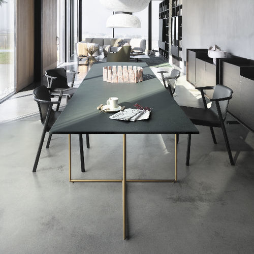 Современный стол - ALAMO - LEMA Home - из ламината / из мрамора / с основанием из металла