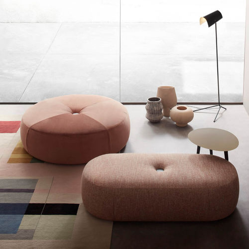 Современный пуф - ALEY - LEMA Home - из ткани / из кожи / круглый