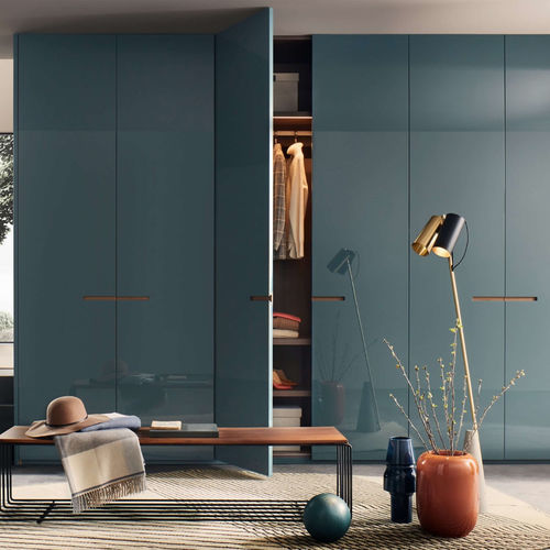 Современный шкаф для одежды - ELEGANT  - LEMA Home - из дуба / из блестящей лакированной древесины / из металла