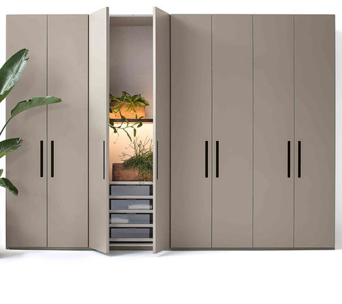 Современный шкаф для одежды - ELLEVI  - LEMA Home - из блестящей лакированной древесины / из металла / из меламина