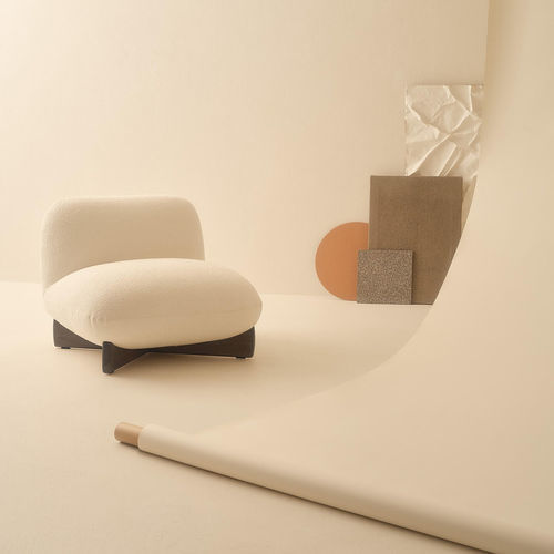 Современное кресло - HASU - LEMA Home - из ткани / из дерева / белое