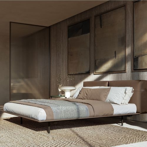 Плавучая кровать - MYNIGHT - LEMA Home - двуспальная / современная / с освещением