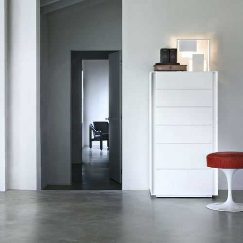 Современный шифоньер - LUNA - LEMA Home - из лакированной древесины / Marelli / Molteni / белый