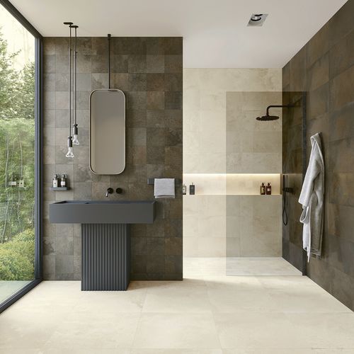 Плитка из цемента - METALCRETE - Recer - оксидированная / для интерьера / настенная