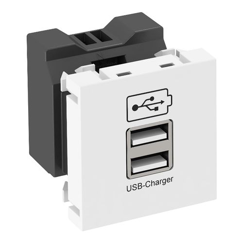 Розетка USB - MODUL 45 - OBO Bettermann - настенная / современная / белая