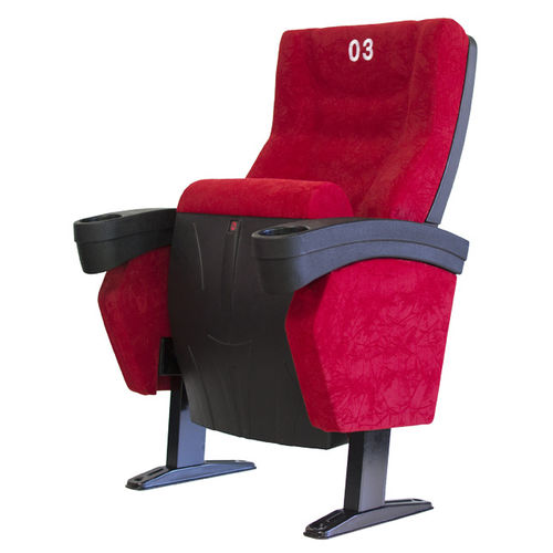 Кресло для кинотеатра из ткани - BUSCARINI - Ezcaray International Seating - красное