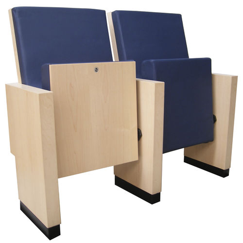 Современное кресло для аудитории - CAE - Ezcaray International Seating - из ткани / из дерева / обитое